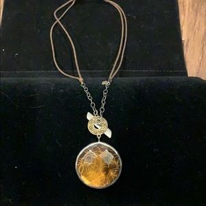 Silpada Reversible Leather and Silver Necklace